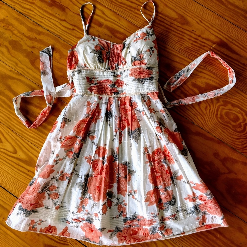 NWT Vintage Style Swiss Dot Empire Waist Sundress